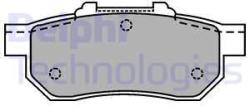 DELPHI set placute frana, frana disc DELPHI LP1456 (LP1456)