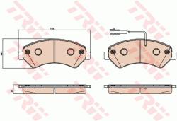 TRW set placute frana, frana disc TRW GDB2069 - automobilus