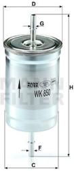 Mann-filter filtru combustibil MANN-FILTER WK 850 (WK 850) - automobilus