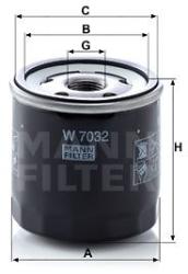 Mann-filter Filtru ulei MANN-FILTER W 7032 (W 7032) - automobilus
