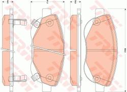 TRW set placute frana, frana disc TRW GDB3511 (GDB3511) - automobilus
