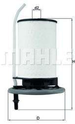 MAHLE filtru combustibil MAHLE KX 398 (KX 398) - automobilus