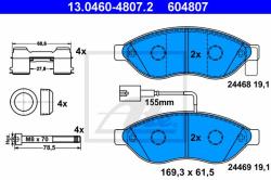 ATE set placute frana, frana disc ATE 13.0460-4807.2 - automobilus