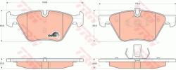 TRW set placute frana, frana disc TRW GDB1559 - automobilus