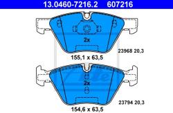 ATE set placute frana, frana disc ATE 13.0460-7216.2 (13.0460-7216.2)