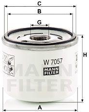 Mann-filter Filtru ulei MANN-FILTER W 7057 (W 7057) - automobilus