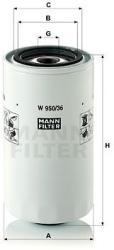 Mann-filter Filtru ulei MANN-FILTER W 950/36 (W 950/36) - automobilus