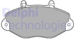 DELPHI set placute frana, frana disc DELPHI LP1418 - automobilus
