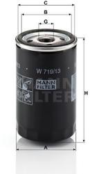 Mann-filter Filtru ulei MANN-FILTER W 719/13 (W 719/13) - automobilus