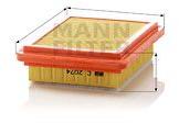 Mann-filter Filtru aer MANN-FILTER C 2074 (C 2074) - automobilus