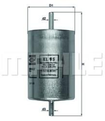 MAHLE filtru combustibil MAHLE KL 95 (KL 95)
