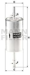 Mann-filter filtru combustibil MANN-FILTER WK 614/46 (WK 614/46) - automobilus