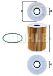 MAHLE Filtru ulei MAHLE OX 254D4 (OX 254D4) - automobilus