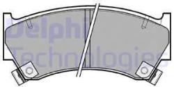 DELPHI set placute frana, frana disc DELPHI LP1590 (LP1590)