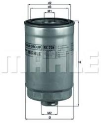 MAHLE filtru combustibil MAHLE KC 226 (KC 226) - automobilus