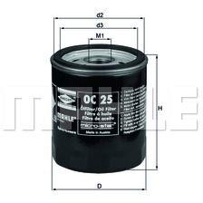 MAHLE Filtru ulei MAHLE OC 25 (OC 25) - automobilus