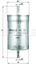 MAHLE filtru combustibil MAHLE KL 767 - automobilus