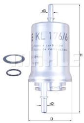 MAHLE filtru combustibil MAHLE KL 176/6D (KL 176/6D) - automobilus