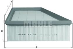 MAHLE Filtru aer MAHLE LX 708 (LX 708) - automobilus