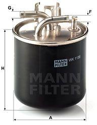 Mann-filter filtru combustibil MANN-FILTER WK 1136 - automobilus