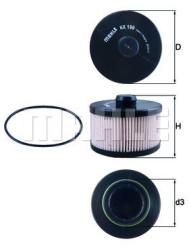 MAHLE filtru combustibil MAHLE KX 199D (KX 199D) - automobilus