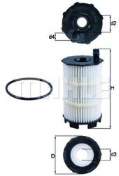 MAHLE Filtru ulei MAHLE OX 350/4D (OX 350/4D) - automobilus