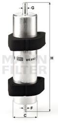 Mann-filter filtru combustibil MANN-FILTER WK 6003 - automobilus