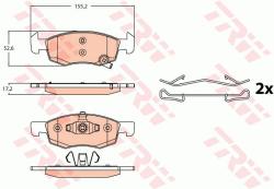 TRW set placute frana, frana disc TRW GDB2099 - automobilus