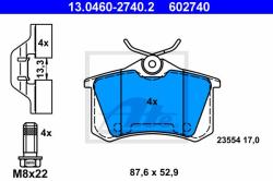 ATE set placute frana, frana disc ATE 13.0460-2740.2 - automobilus