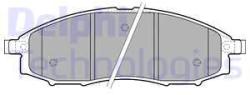 DELPHI set placute frana, frana disc DELPHI LP1772 (LP1772)
