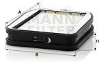 Mann-filter Filtru, aer habitaclu MANN-FILTER CU 18 000-2 (CU 18 000-2)
