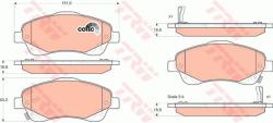 TRW set placute frana, frana disc TRW GDB3336 - automobilus