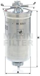 Mann-filter filtru combustibil MANN-FILTER WK 829/1 x (WK 829/1 x) - automobilus