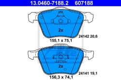 ATE set placute frana, frana disc ATE 13.0460-7188.2 (13.0460-7188.2)