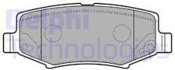 DELPHI set placute frana, frana disc DELPHI LP2172 (LP2172)