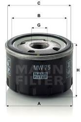 Mann-filter Filtru ulei MANN-FILTER MW 75 (MW 75) - automobilus