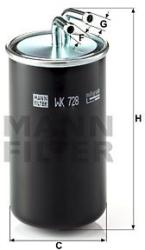 Mann-filter filtru combustibil MANN-FILTER WK 728 (WK 728) - automobilus