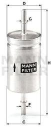 Mann-filter filtru combustibil MANN-FILTER WK 512 (WK 512) - automobilus