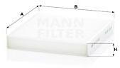 Mann-filter Filtru, aer habitaclu MANN-FILTER CU 22 023 (CU 22 023)