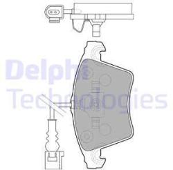 DELPHI set placute frana, frana disc DELPHI LP1913 (LP1913)