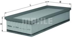 MAHLE Filtru aer MAHLE LX 3284 (LX 3284) - automobilus