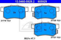 ATE set placute frana, frana disc ATE 13.0460-5929.2 (13.0460-5929.2)