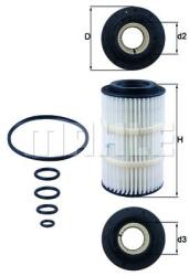 MAHLE Filtru ulei MAHLE OX 345/7D (OX 345/7D) - automobilus