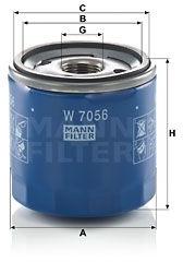 Mann-filter Filtru ulei MANN-FILTER W 7056 - automobilus
