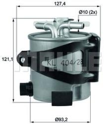 MAHLE filtru combustibil MAHLE KLH 44/25 (KLH 44/25) - automobilus