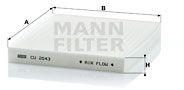 Mann-filter Filtru, aer habitaclu MANN-FILTER CU 2043 (CU 2043)