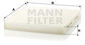 Mann-filter Filtru, aer habitaclu MANN-FILTER CU 27 008 (CU 27 008)