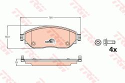 TRW set placute frana, frana disc TRW GDB2096 - automobilus