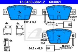 ATE set placute frana, frana disc ATE 13.0460-3861.2 (13.0460-3861.2)