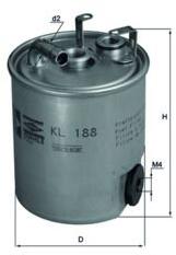 MAHLE filtru combustibil MAHLE KL 188 (KL 188) - automobilus